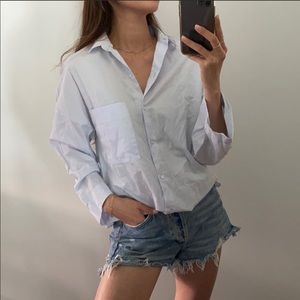 Zara light button up shirt